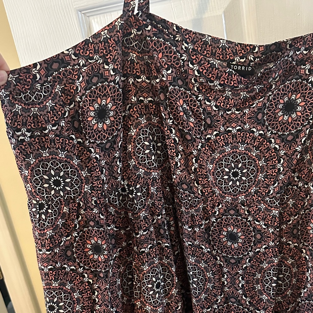 torrid Burgundy Paisley Print Mini Dress - Picture 2 of 3